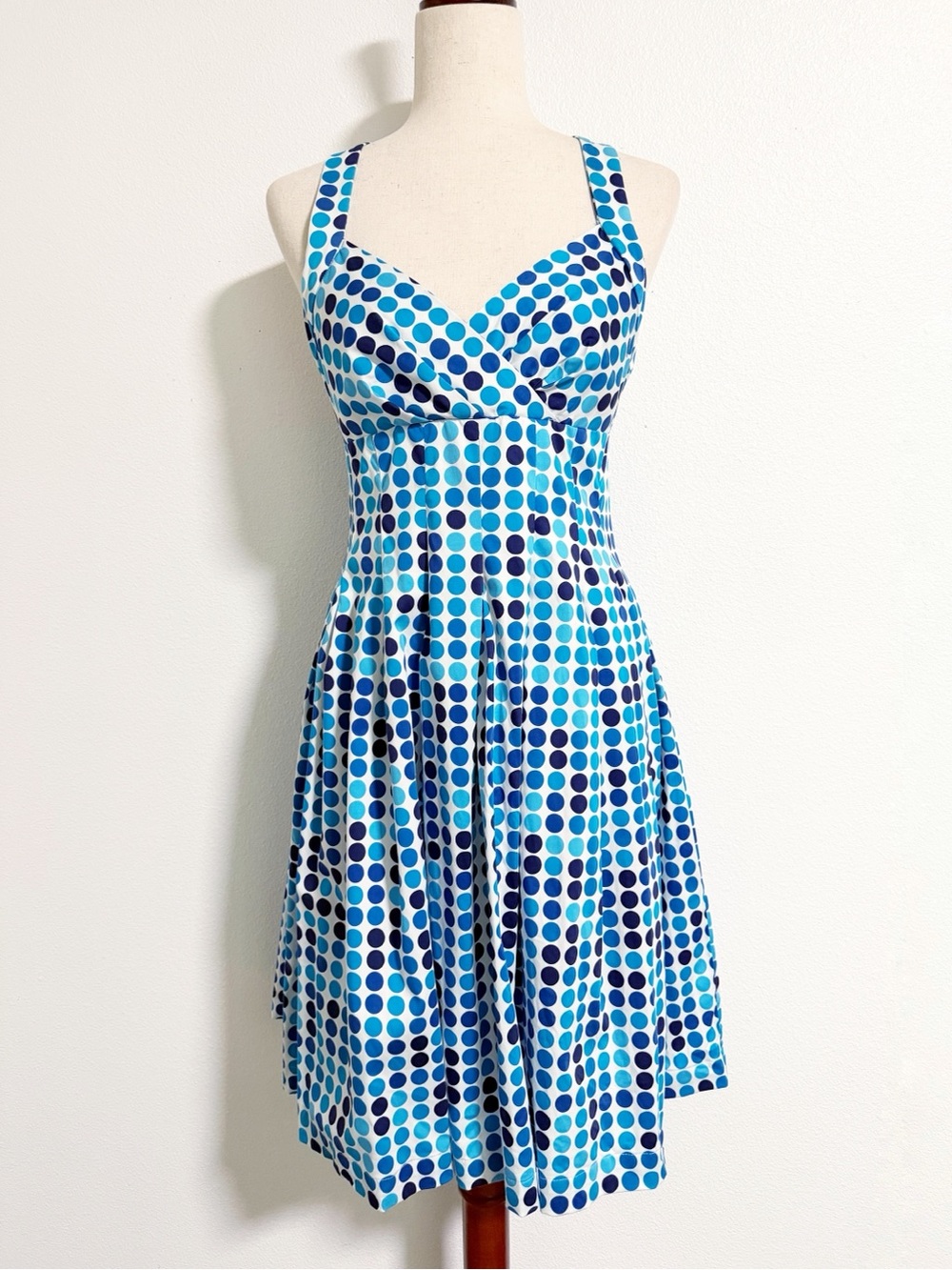 Calvin Klein Retro Polka Dot Fit and Flare Dress